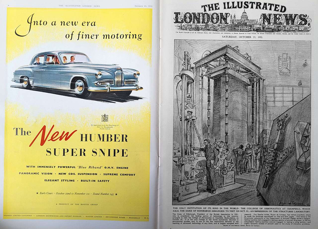 Humber super snipe 1952 motor show